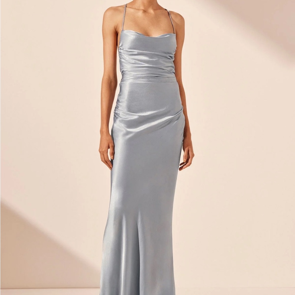 Shona Joy La Lune Maxi Dress Powder Blue